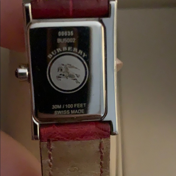 Burberry Diamond and Alligator Watch - Picture 4 of 8